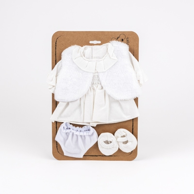 Hainute albe Egmont Toys pentru papusa - Set complet elegant