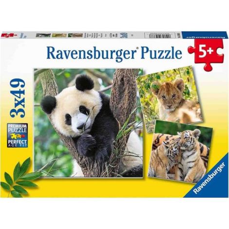 Ravensburger Puzzle 3x49 Piese Animale - imagine 4