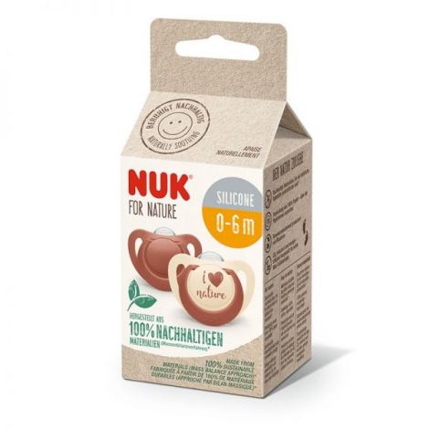 Suzeta Nuk for Nature 0-6 luni 2 buc