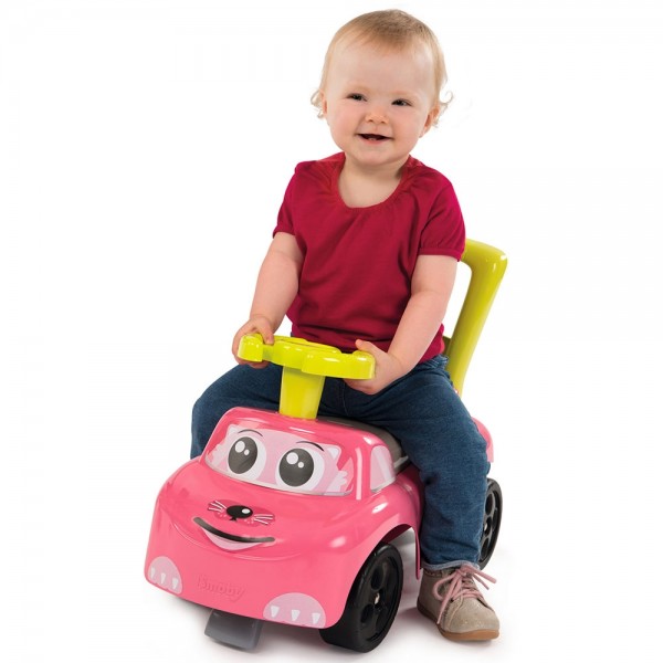 Smoby Auto Pink Ride-On cu spațiu depozitare - imagine 4