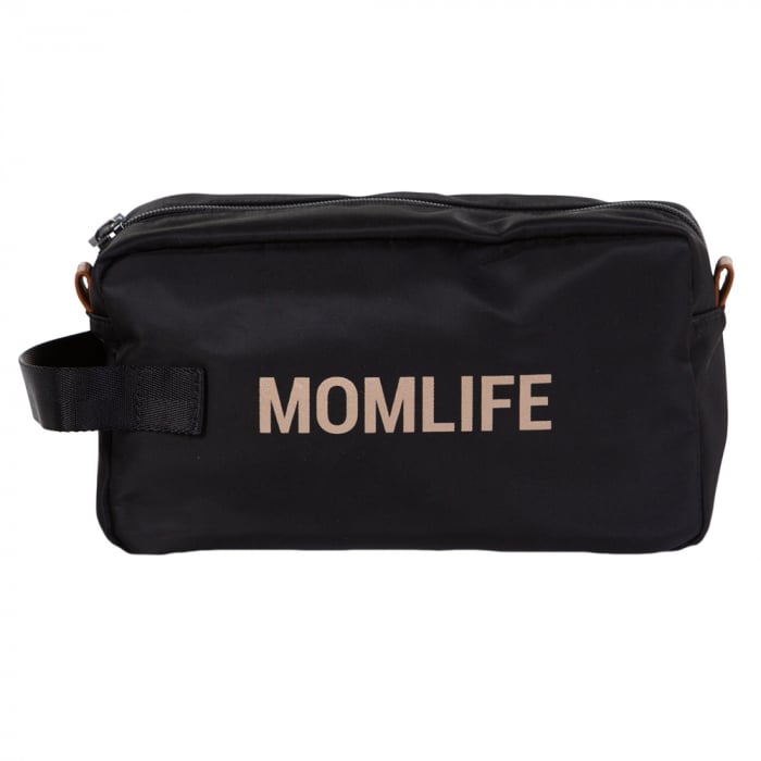 Geanta de toaleta Childhome Momlife Negru | Practica
