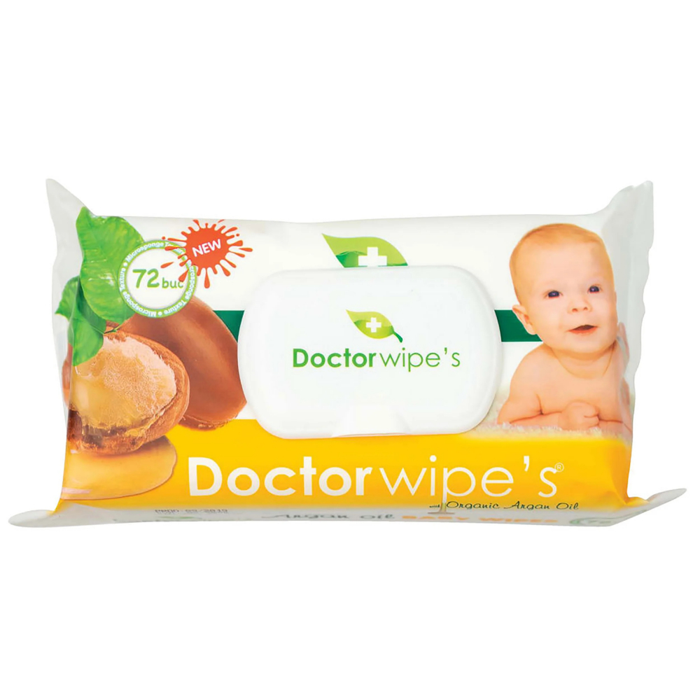 Doctor Wipes cu Ulei de Argan 72b - imagine 3