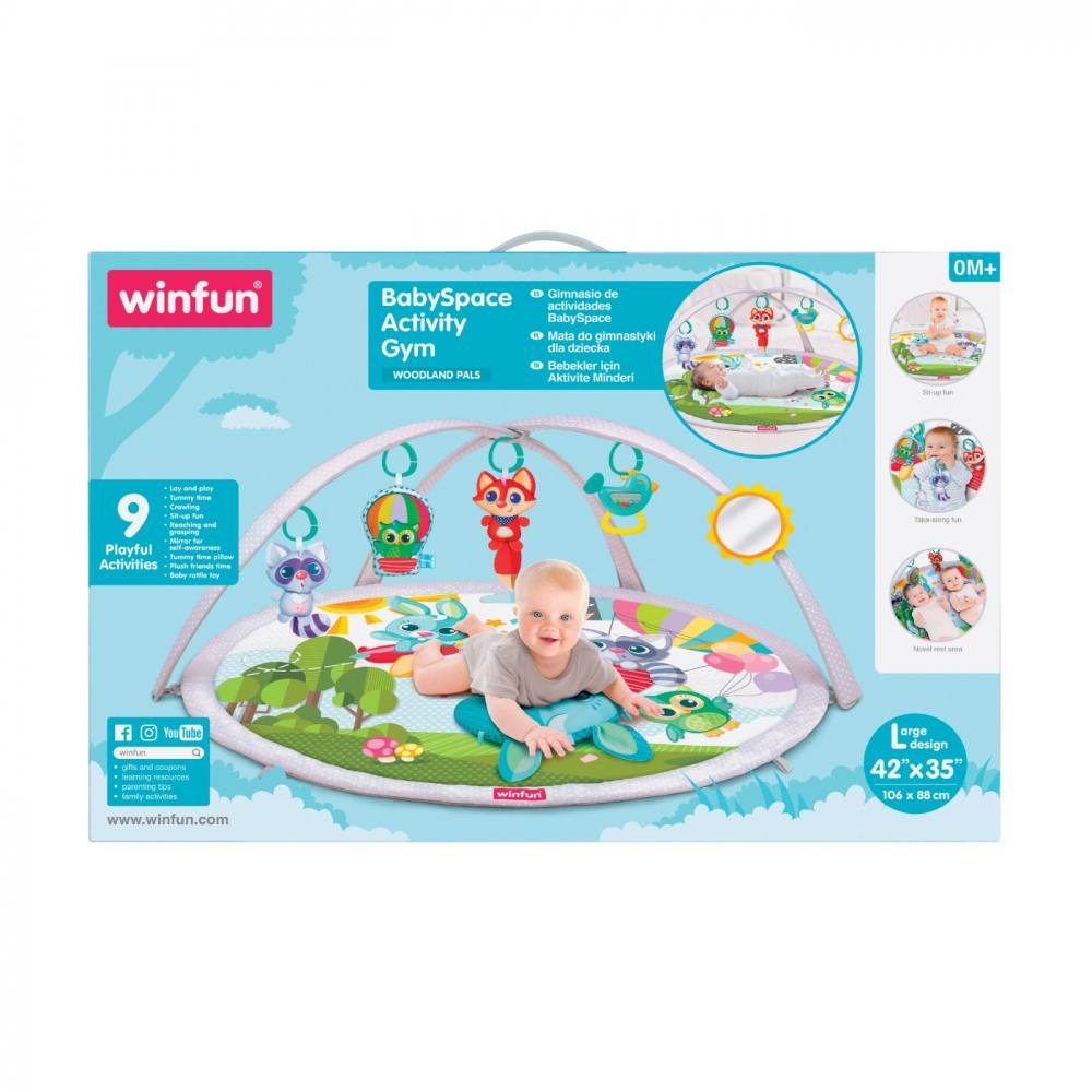 Winfun Salteluta cu Activitati - 3 moduri de joaca
