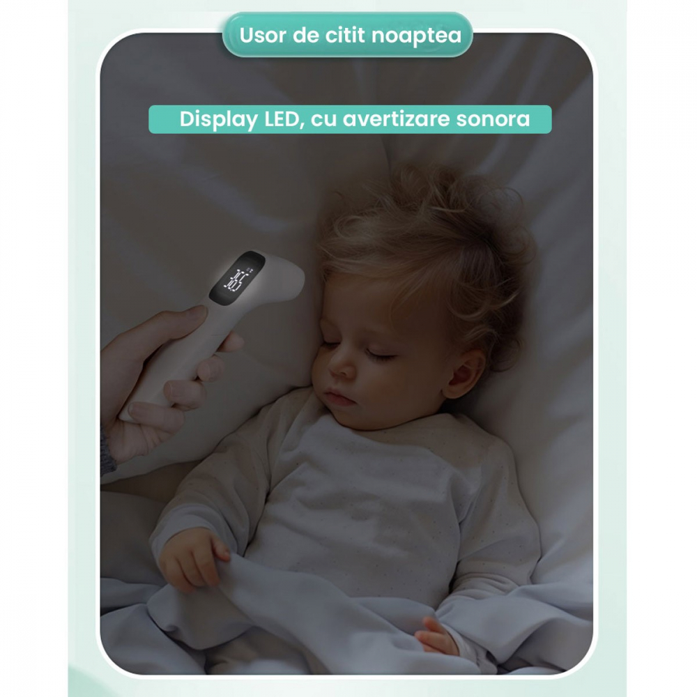 Termometru Infraroșu Kidscare KCT-605 - Măsurare Rapidă - imagine 3