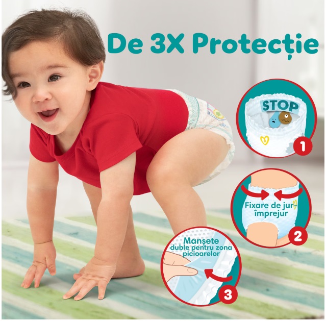 Scutece Pampers Pants XXL | Confort și Protecție Superioară - imagine 6