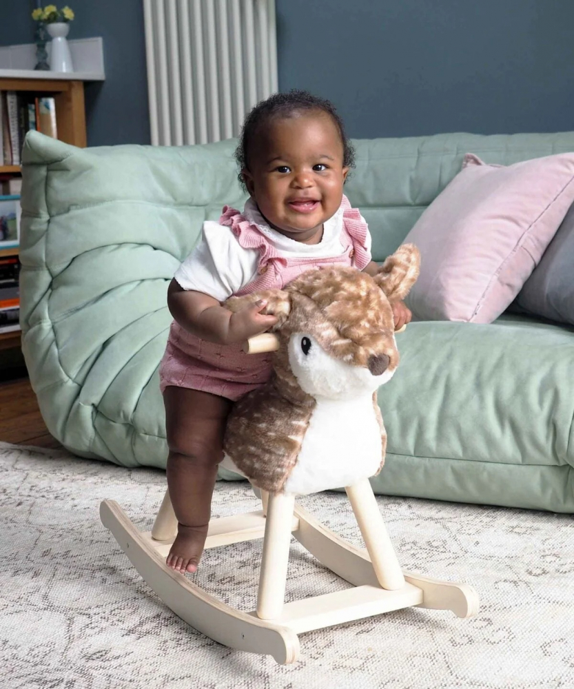 Balansoar Little Bird Willow Rocking Deer 9 luni+ - imagine 5