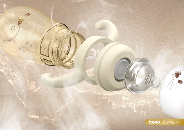 Biberon 3 in 1 Neno Mio anti-colici 300ml - imagine 5