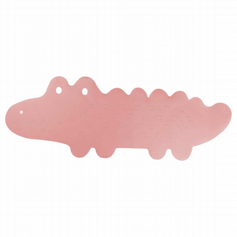 Bocioland Covoras Baie Antiderapant Crocodile Pink - imagine 2