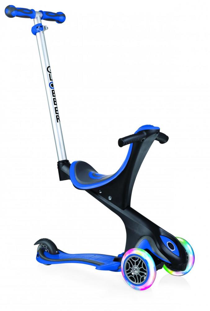 Trotineta Globber Evo 4in1 Albastră cu LED