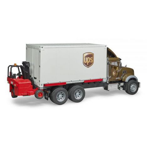 Bruder Camion UPS Mack cu Stivuitor - imagine 3