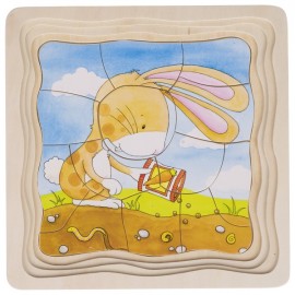 Puzzle Stratificat Grădina Iepurașilor Goki - imagine 2