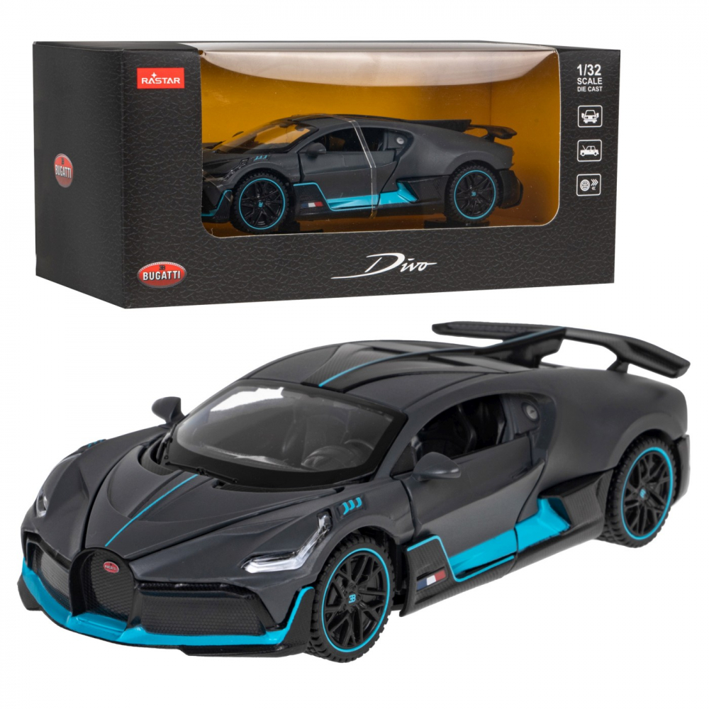 Mașinuță Bugatti Divo Rastar 1:32 Metalică