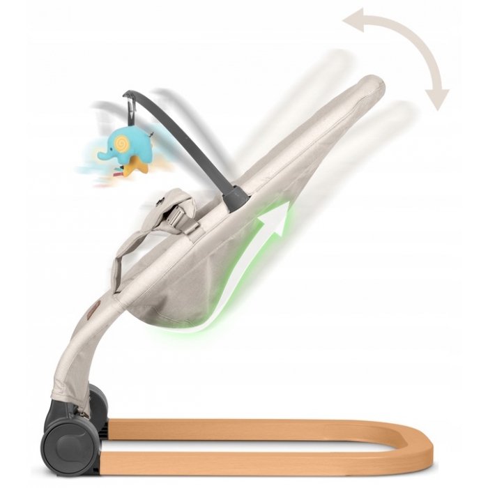 Balansoar 2in1 Nukido cu jucării - Relaxare & Siguranță