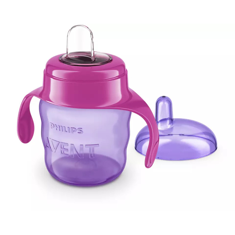 Canuta de Formare Philips Avent, 200ml, Roz