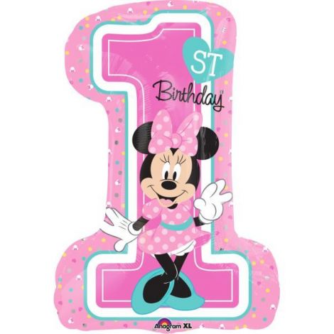 Balon Minnie Cifra 1 Amscan | Decor Festiv