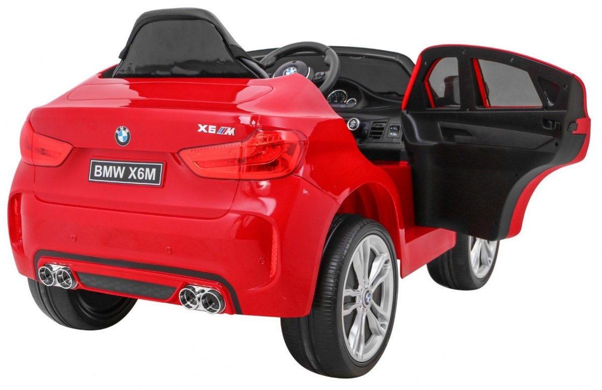 Mașinuță Electrică BMW X6M Visiniu Metalizat - imagine 10