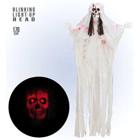 Schelet Mireasă Luminos Decor Halloween 170cm