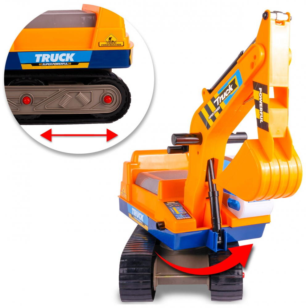 Excavator Malplay King Kong, cu cupă mobilă și cască - imagine 11