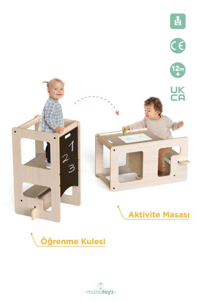 Turn Kule Flip MamaToyz | Multifuncțional Sigur - imagine 2