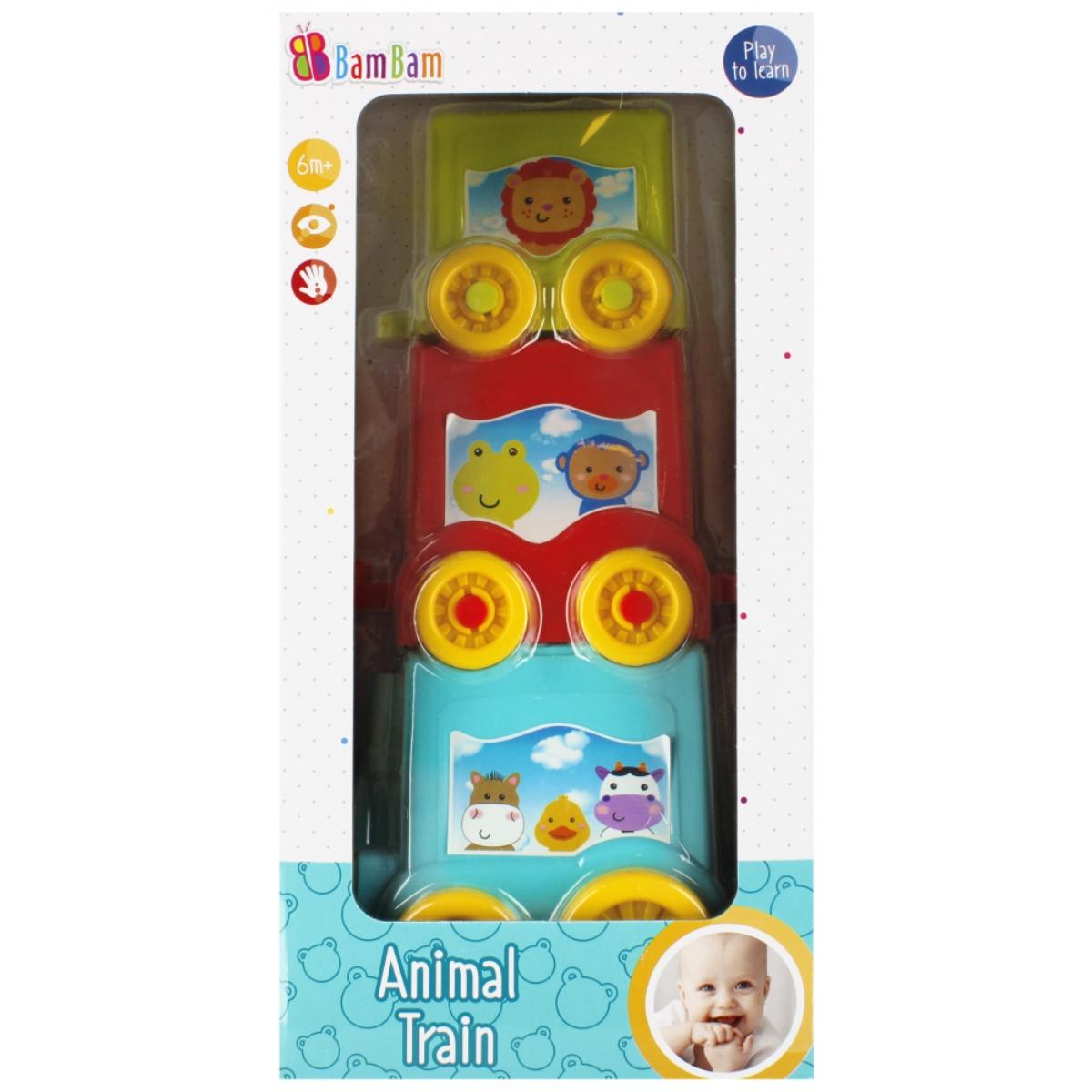 Trenulet cu Animale BamBam - Educativ si Colorat