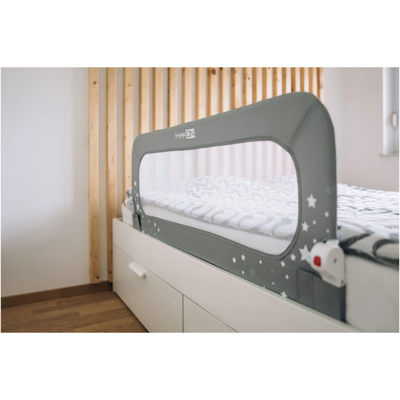 Bariera Protectie Pat FreeON Little Stars Grey - imagine 2