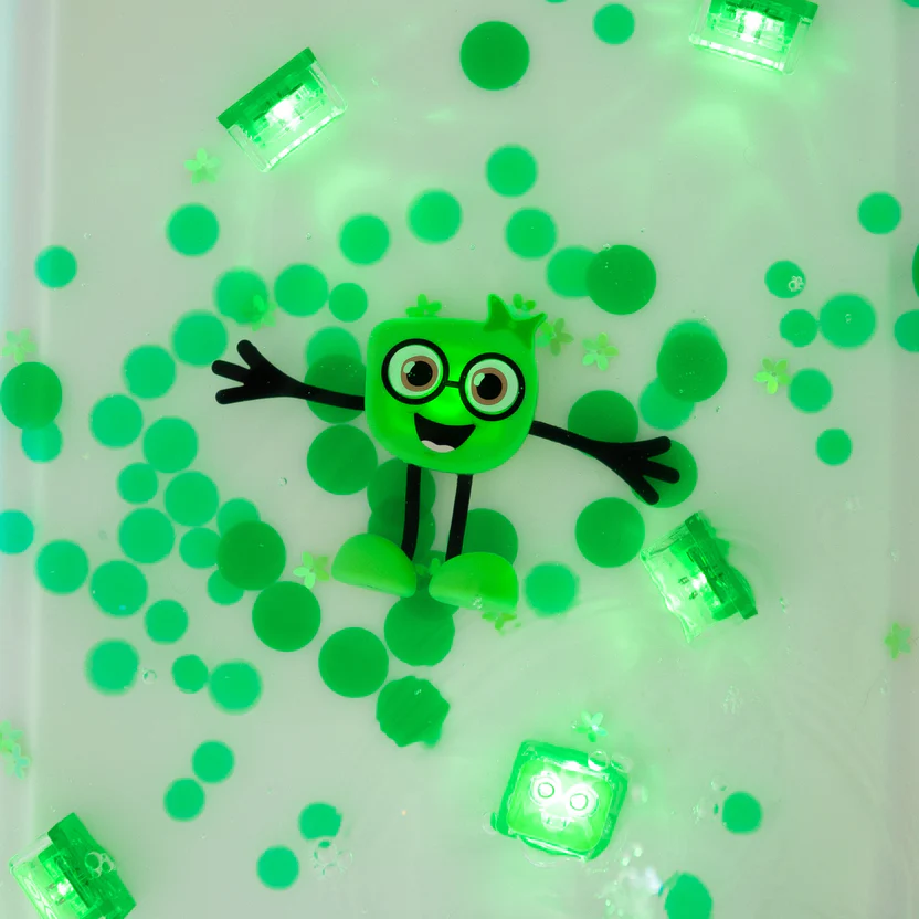 Glo Pal Pippa: Jucarie Senzoriala de Baie Verde - imagine 7