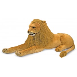 Leu Gigant Plus Melissa & Doug | Jucărie de Pluș Premium - imagine 3