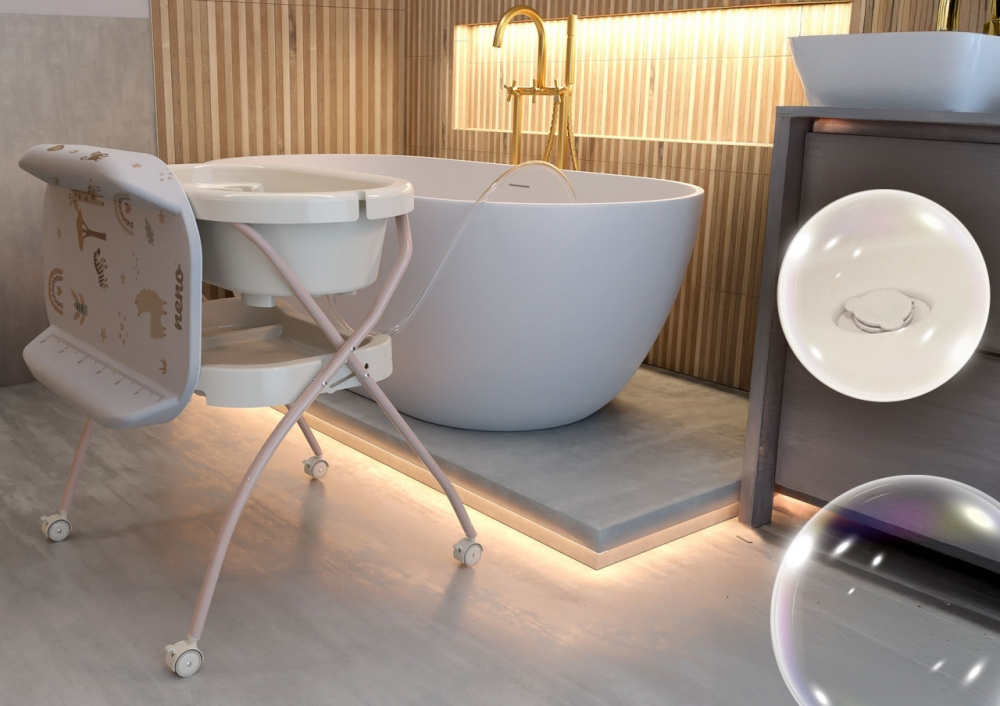 Cadita 2 in 1 Neno Breza | Baie & Infasat - imagine 9