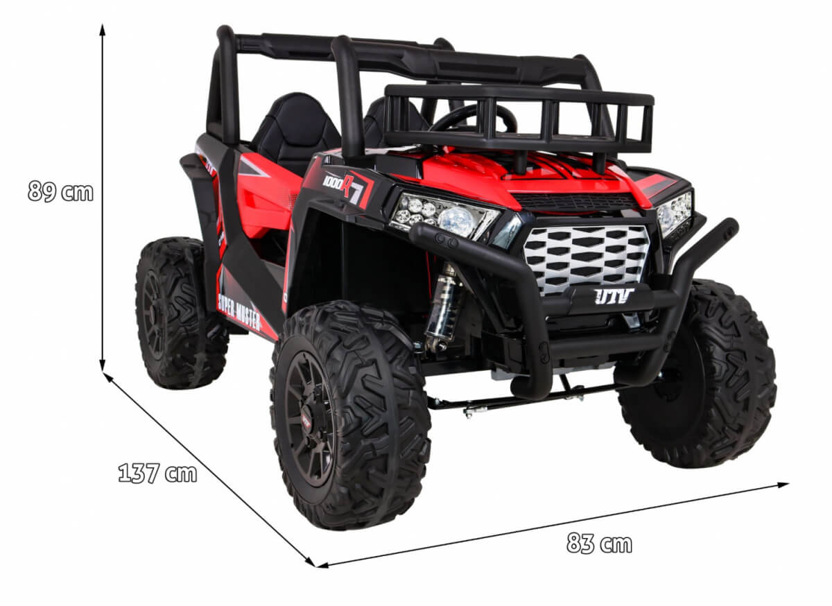 Buggy UTV 24V 400W Rosu - Autokids - imagine 2