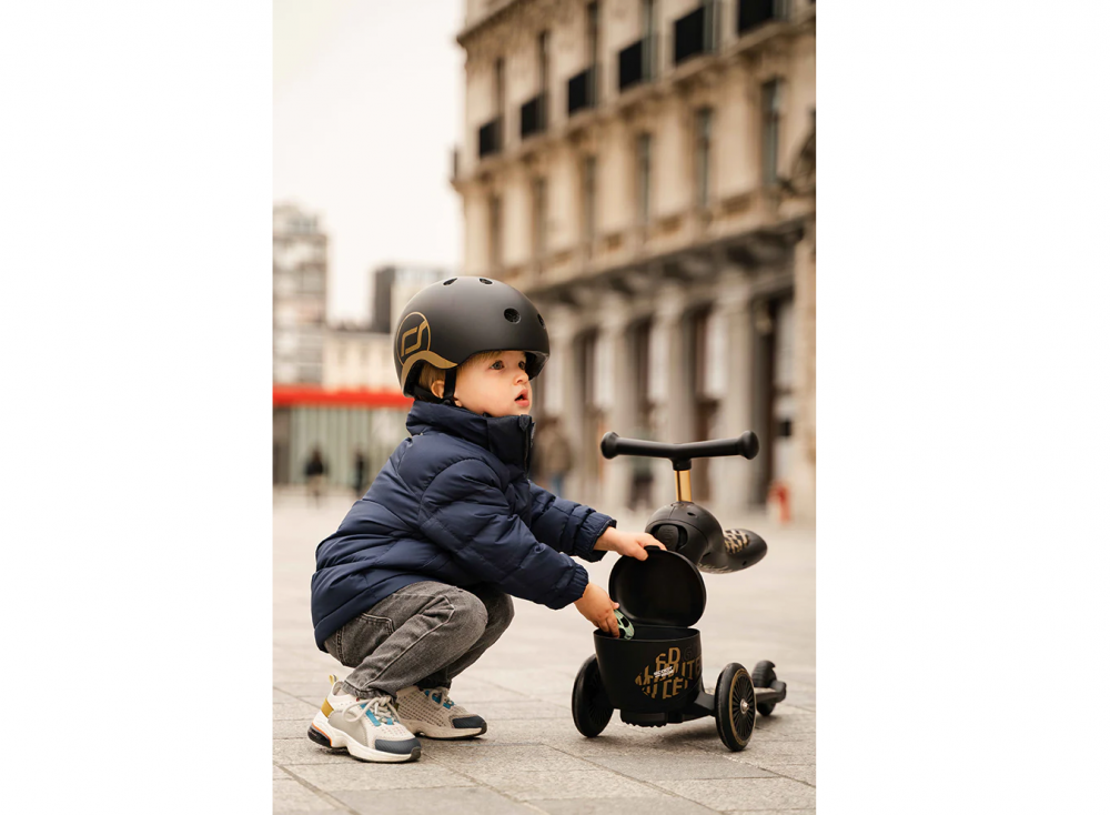 Scoot and Ride HighwayKick 1 Black Gold 2in1 - imagine 4