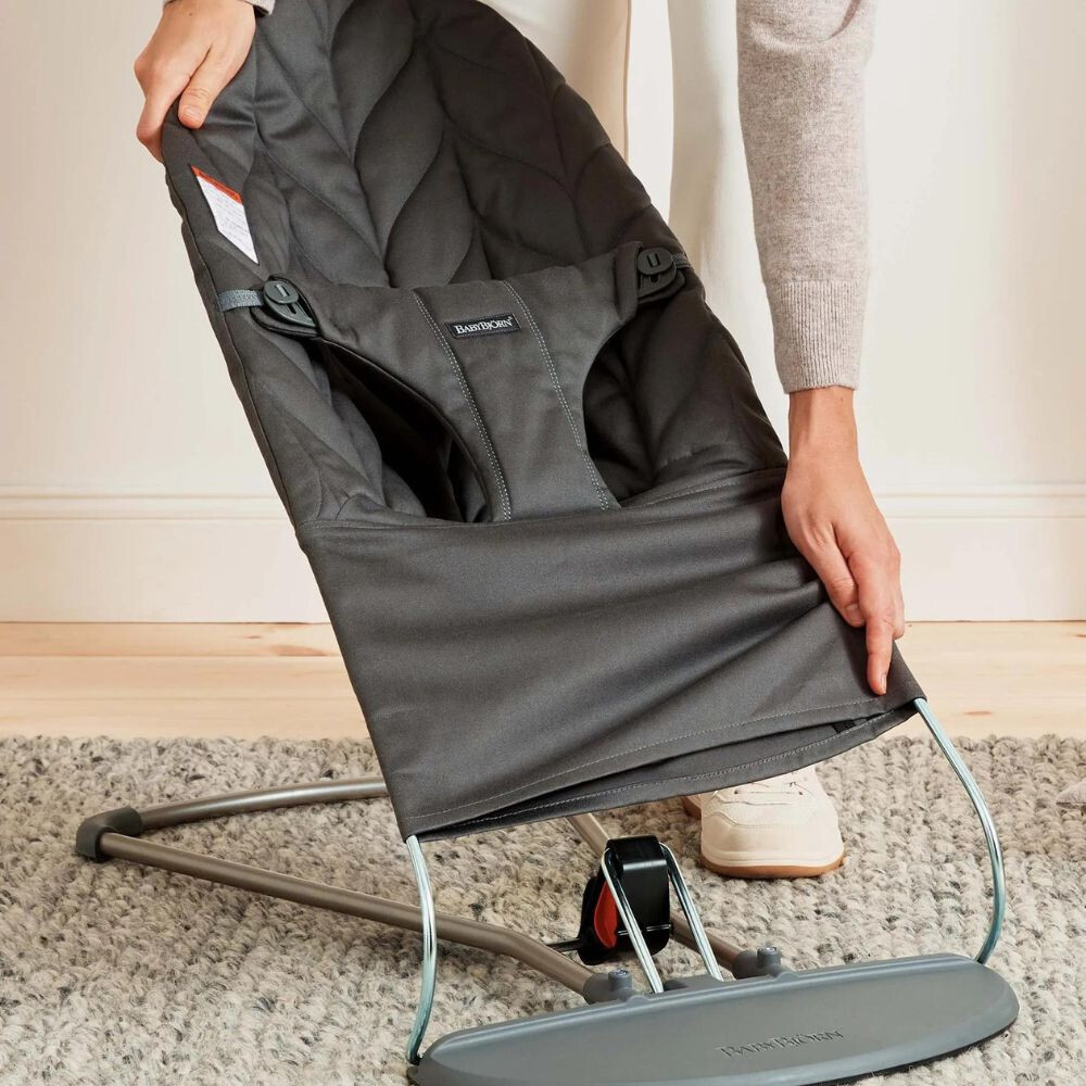 BabyBjorn Bliss Anthracite | Balansoar Ergonomic - imagine 2