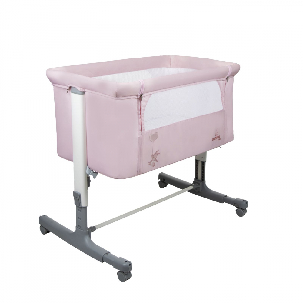 Patut Co-Sleeper Asalvo Calm Roz, 5 Nivele - imagine 6