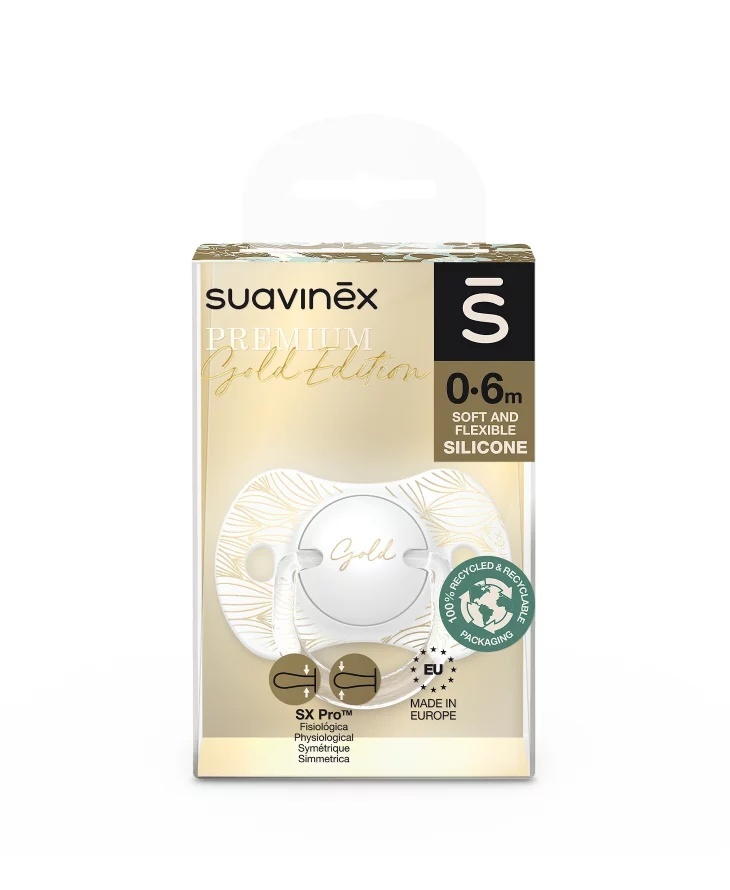Suzeta Fiziologica Suavinex 0-6 Luni Bej - imagine 2