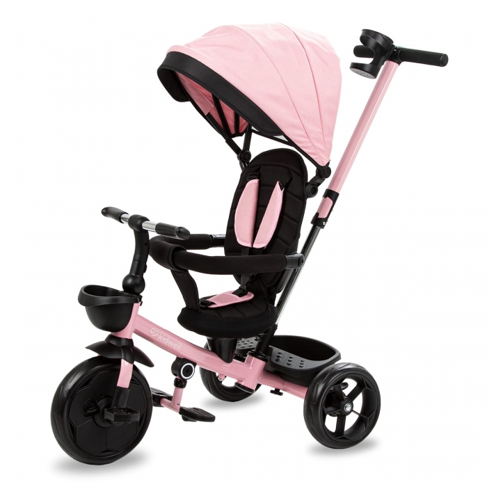 Tricicleta Kidwell Axel Roz, Scaun Rotativ, Control Parental - imagine 8