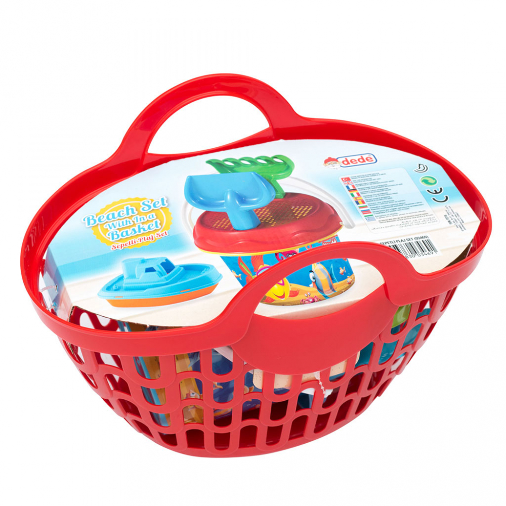 Set Plajă Dede Beach Red în Coșuleț