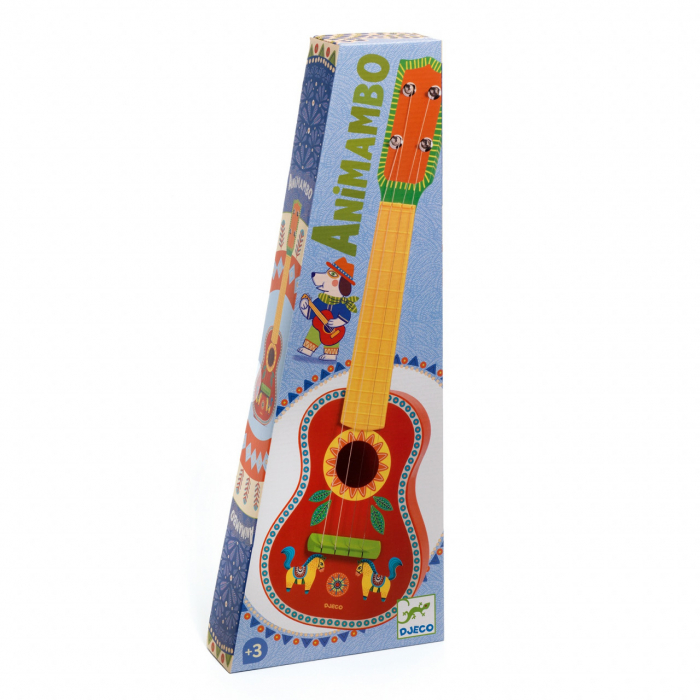 Ukulele Djeco pentru copii, chitară cu 4 corzi