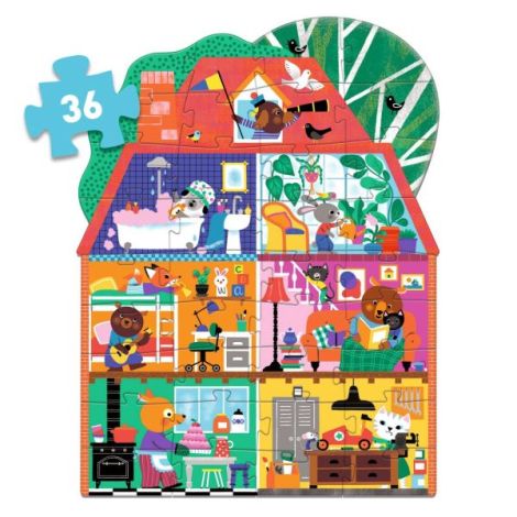 Puzzle Djeco Casa Prieteni | Gigantic | 36 piese - imagine 5