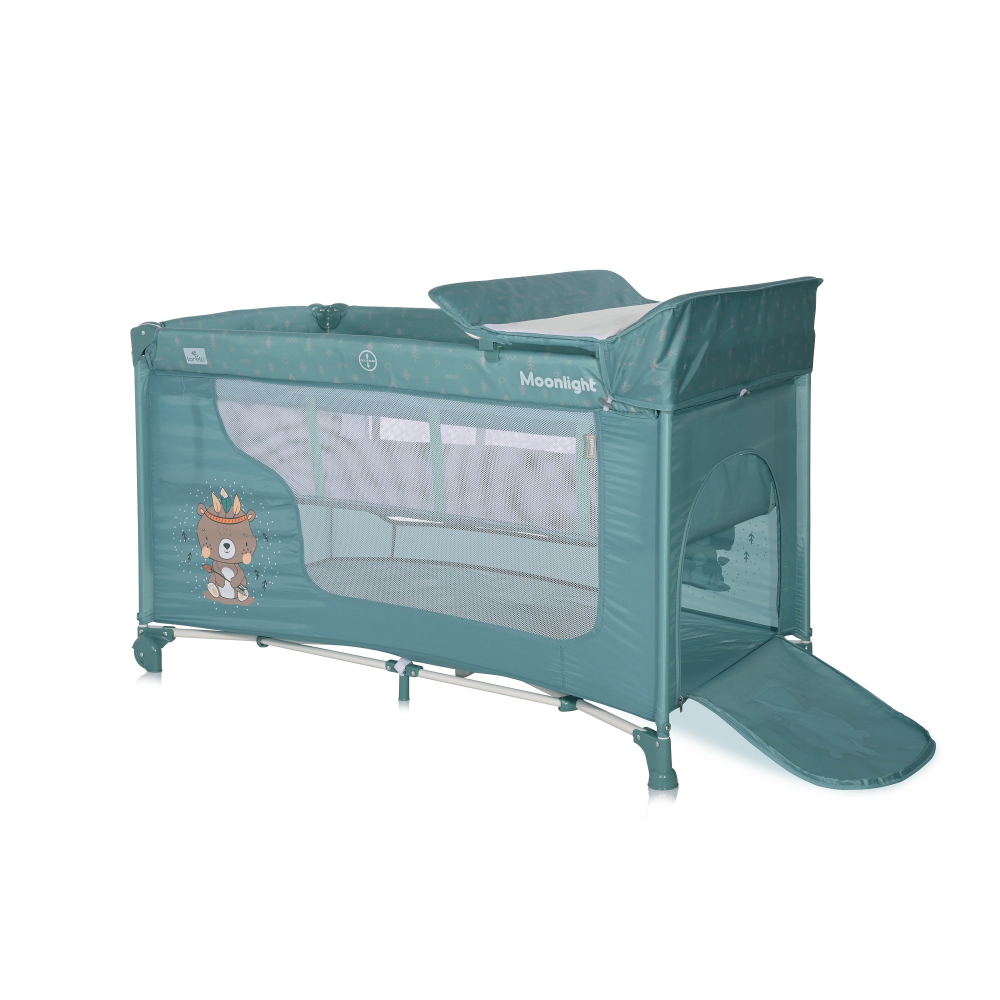 Patut Lorelli Moonlight Arctic, 2 nivele + accesorii - imagine 2