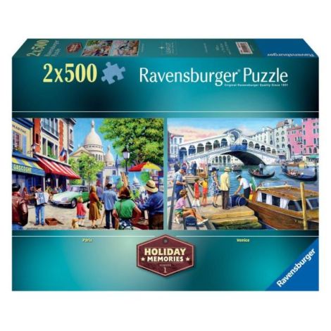 Puzzle Ravensburger 2x500 Piese, Teme Călătorie