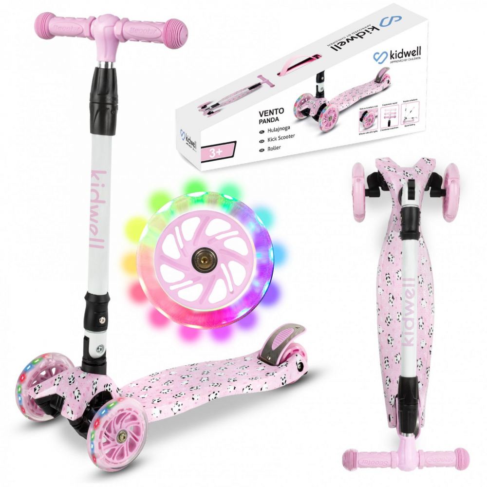 Kidwell Vento Panda - Trotinetă pliabilă cu LED - imagine 8