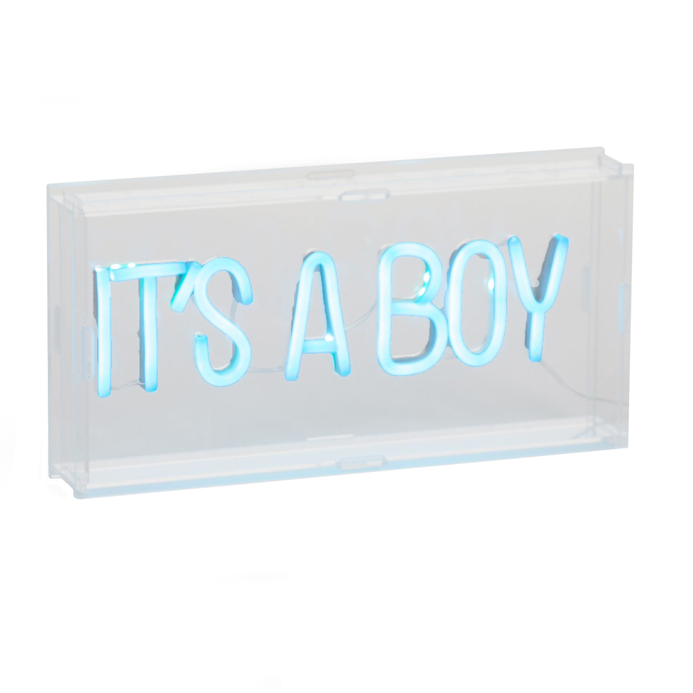 Caseta Luminoasă Neon Childhome 30x15 cm Albastru - imagine 4