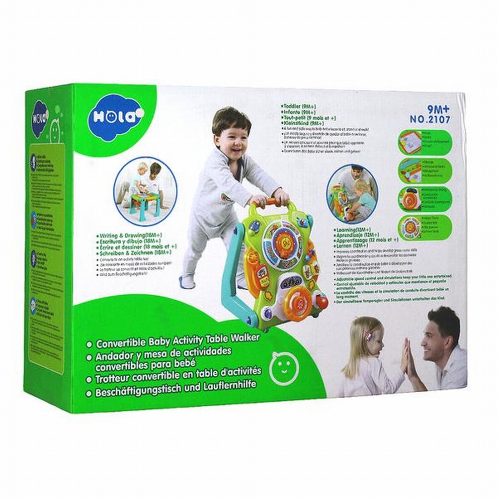 Antemergător Hola 3-în-1 cu activități interactive
