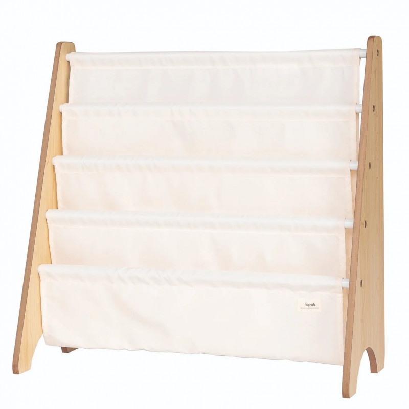 Raft Organizator Cărți Copii 3 Sprouts Cream - imagine 6