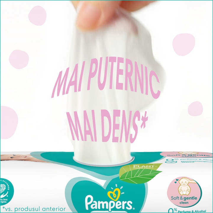 Servetele Pampers Sensitive 480 buc - imagine 2