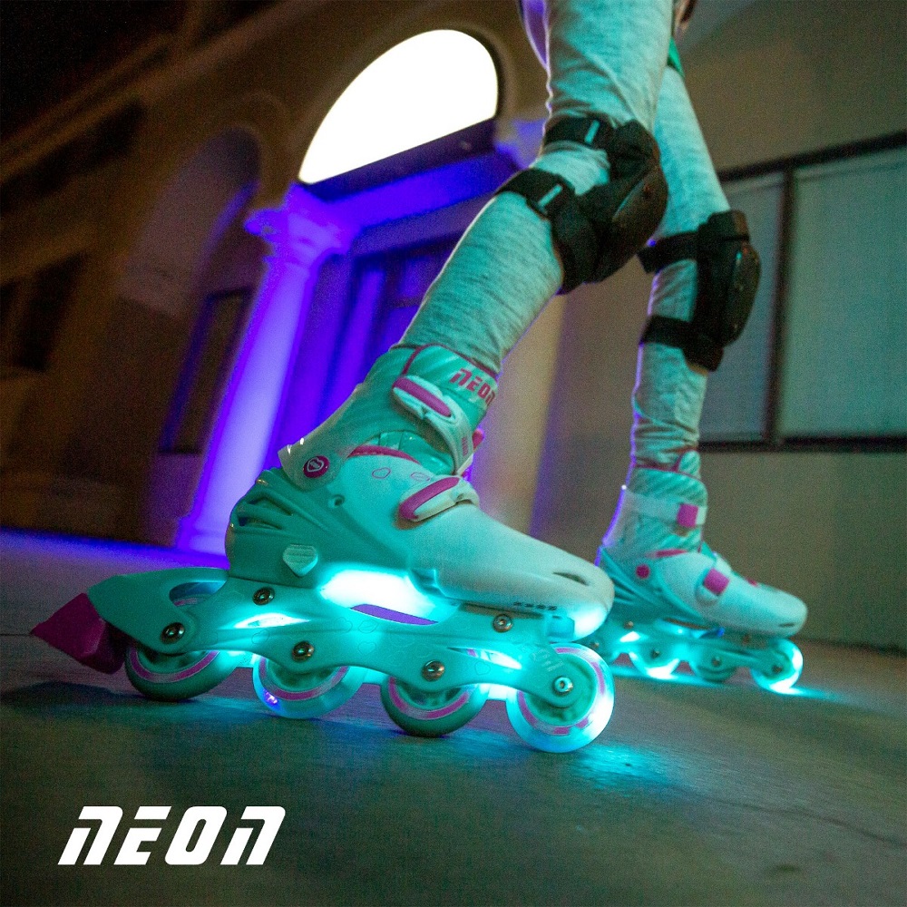 Role Neon Inline Skates 34-37 Teal Pink - imagine 5