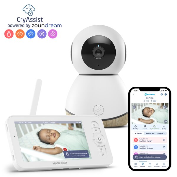 Monitor Bebe Maxi-Cosi See Pro White - Veghează Non-Stop - imagine 3