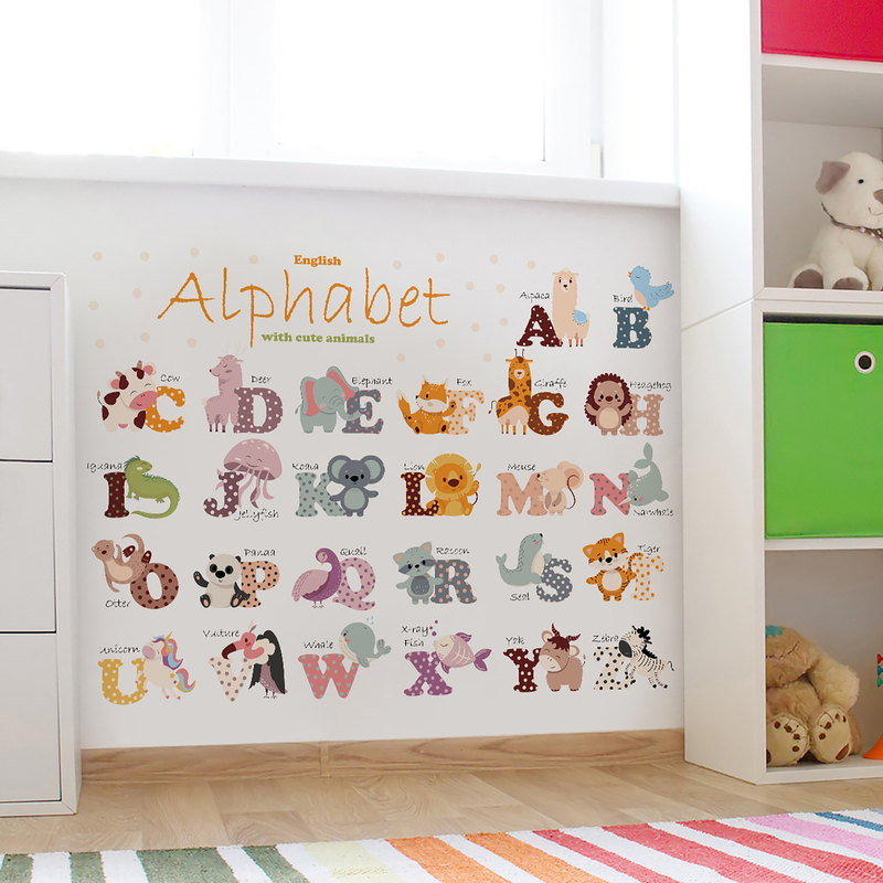 Sticker Alfabet Animale Sipo - Decorativ și Educativ - imagine 6