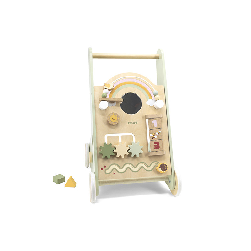 Antemergator PolarB Viga Montessori - Verde - imagine 7