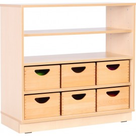 Dulap Flexi 3 rafturi, semideschis – Moje Bambino - imagine 2