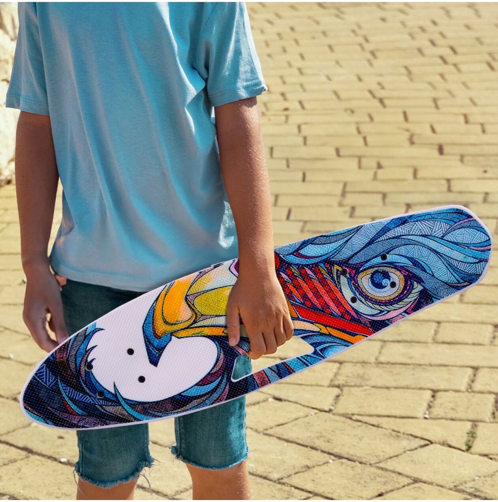 Skateboard Malplay Copii cu Maner si Roti LED - imagine 6